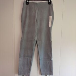 NEW A New Day Side Zip Skinny Ankle Pants Gray Check Women's 4R Plus Career